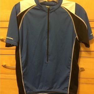 Cannondale CYCLING JERSEY bicycle shirt, men’s size small, Blue white black
